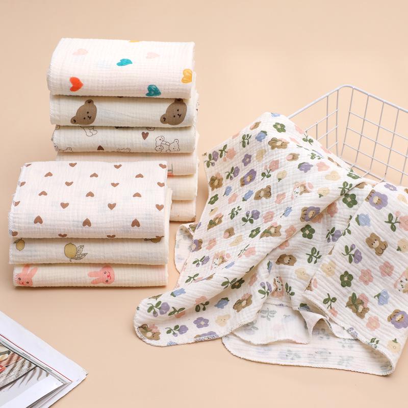 Newborn Swaddle: Two-Layer Cotton Gauze Bath Blanket