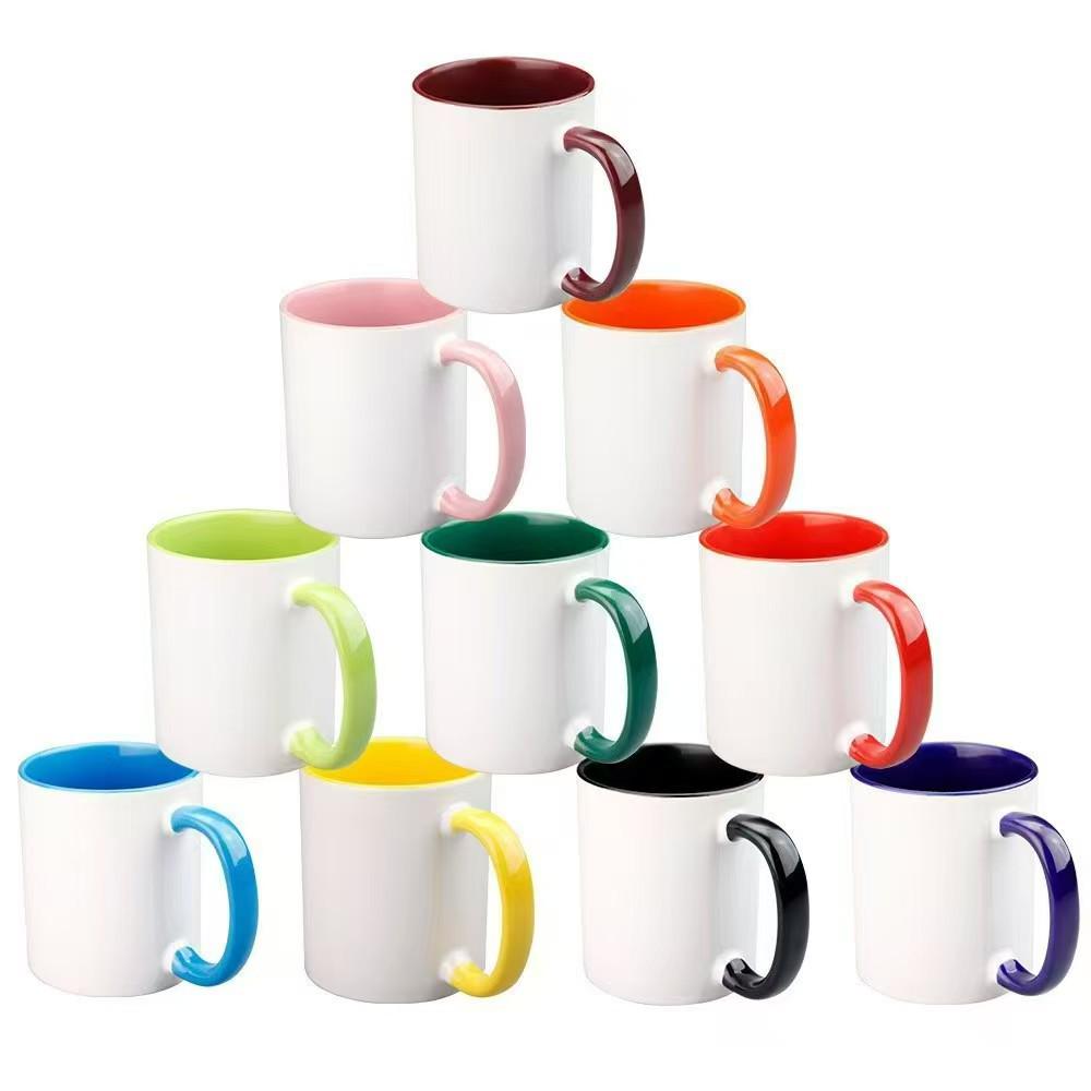 

Double-Color Ceramic Mug with Heat Transfer Coating for Logo and Text Printing 301-400ml червоний/помаранчевий