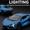 1:32 Scale Lambor Revuelto SVJ63 Toy Cars Models Wheel Pull Back Miniature Supercar Simulated Interior Vehicle Interactive Toys