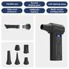 Powerful Air Blower 110000Rpm 4 Gear Adjustable Turbo Jet Blower With Led Light Battery Display Cordless Compressed Air Duster