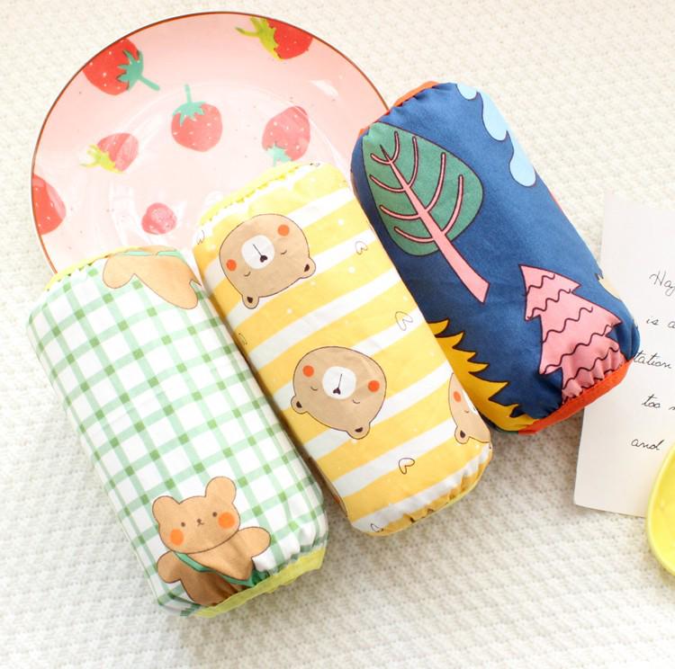 3 Pairs Baby Cotton Arm Sleeves - Stain-Resistant & Waterproof Cartoon Design for Autumn/Winter