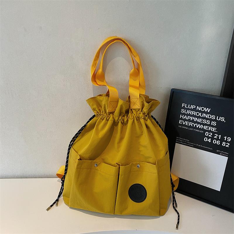 Multifunctional Travel Bag Shoulder Tote Bag Female Drawstring Backpack New Large Capacity Lightweight Waterproof Backpack