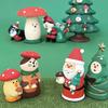 Christmas Resin Art Toys With Festive Mushroom And Cat Designs For Gift Giving