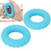 2pcs Hand Grip Strengthener Silicone O Type Finger Exerciser Ring for Muscle Training Recovery Blue 40lb