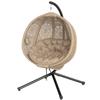 Round Egg Basket Chair, with Steel Stand, Sand