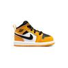 Air Jordan 1 Mid TD Reverse Yellow Toe Baby-Sneakers Taxi Weiß Schwarz 640735-701