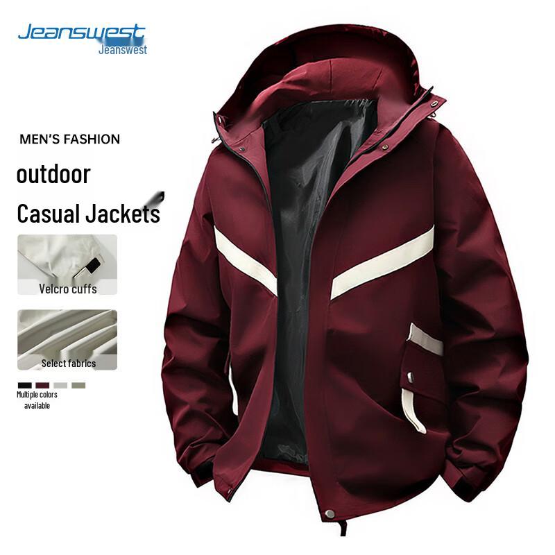 JEANSWEST Men s Autumn/Winter Outdoor Windproof Jacket 5XL