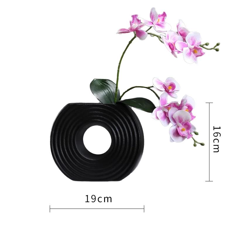 Silikonová forma na pryskyřici Pruhovaná váza Pruhovaná koblihová váza Geometrická ozdoba z pryskyřice Květináč Forma na betonový cementový sádru Epoxid