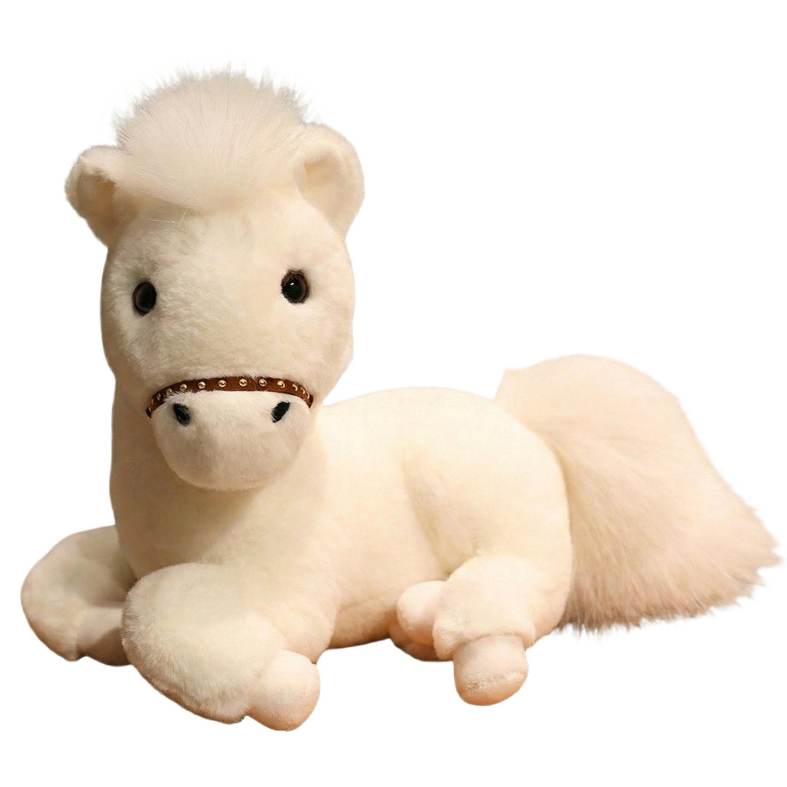 

Soft Plush Horse Doll (30cm) Plush Toy Gift, Fun Doll, Children s Companion белый
