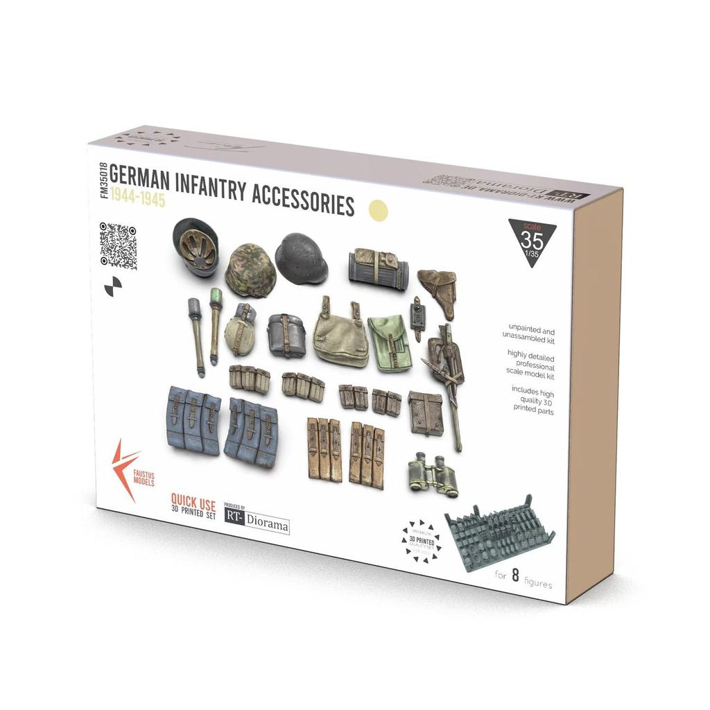 RT Diorama 1/35 German Infantry Equipment 1944-1945 Miniature Accessory RTDFM35018 (Scenery)
