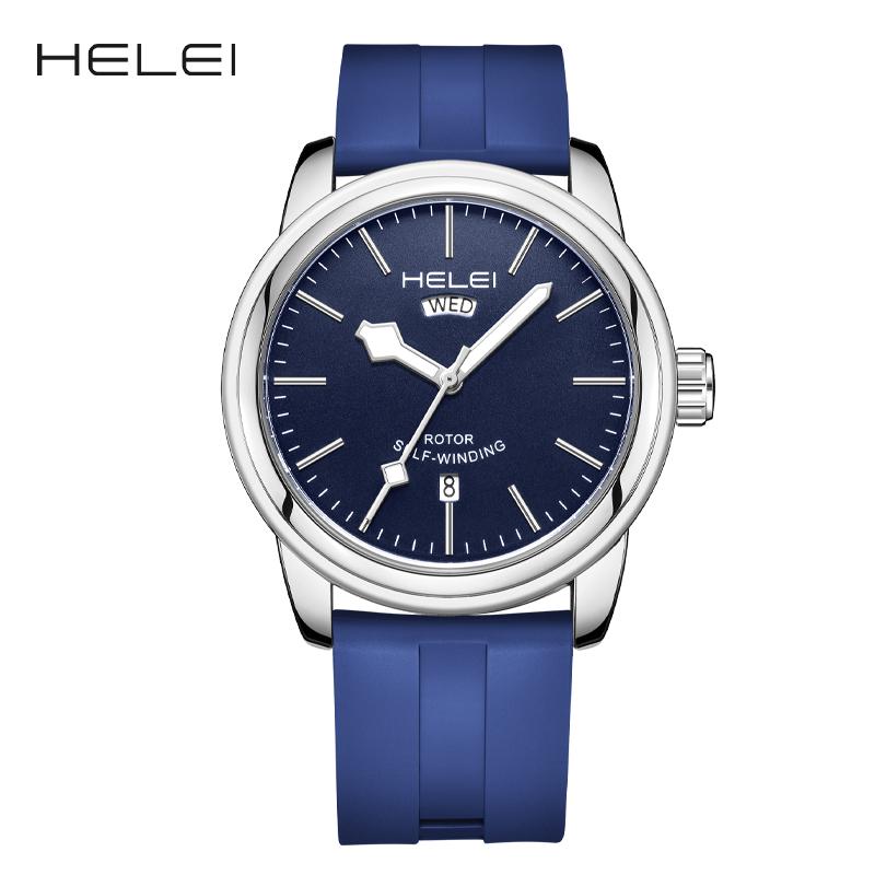 HELEI Sport Men Watch Top Brand Luxury Military Army Waterproof Male Clock Quartz Business Original Silicone Wristwatch 9020AJ
