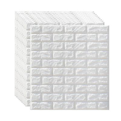 3D Foam Brick Pattern Self-Adhesive Wallpaper for Kindergarten Walls