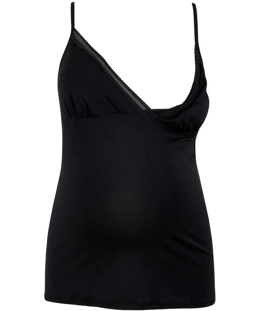 Wacoal Maternity MMT130 BL Camisole with and Easy with Removable Molded Cups Women's Cups, Pre- Post-natal Use, Nursing, Cache-Coeur Style,