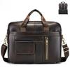 Neue Herren Tasche - Herren Handtasche aus echtem Leder, Laptoptasche aus Rindsleder, 14-Zoll Business Aktentasche mit großem Fassungsvermögen