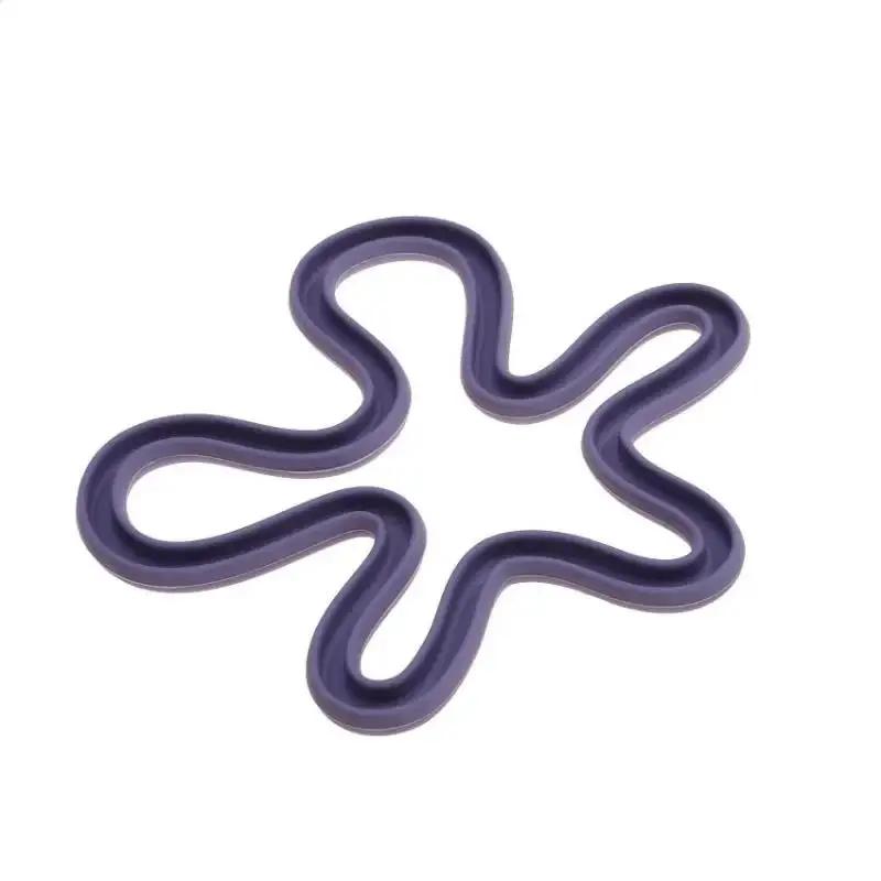 Geometrische Hitzebeständige Silikon-Getränkeuntersetzer, Rutschfeste Topfuntersetzer, Tischsets, Küchenzubehör-Unterlagen