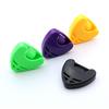 Large Adhesive Wear-Resistant Guitar Plectrum Box Holder - Colorful Triangle Design