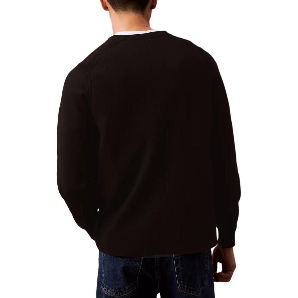 Calvin Klein Comfortable Crew Neck Long Sleeve Pullover Sweater Men sweater Black 40BM347-001