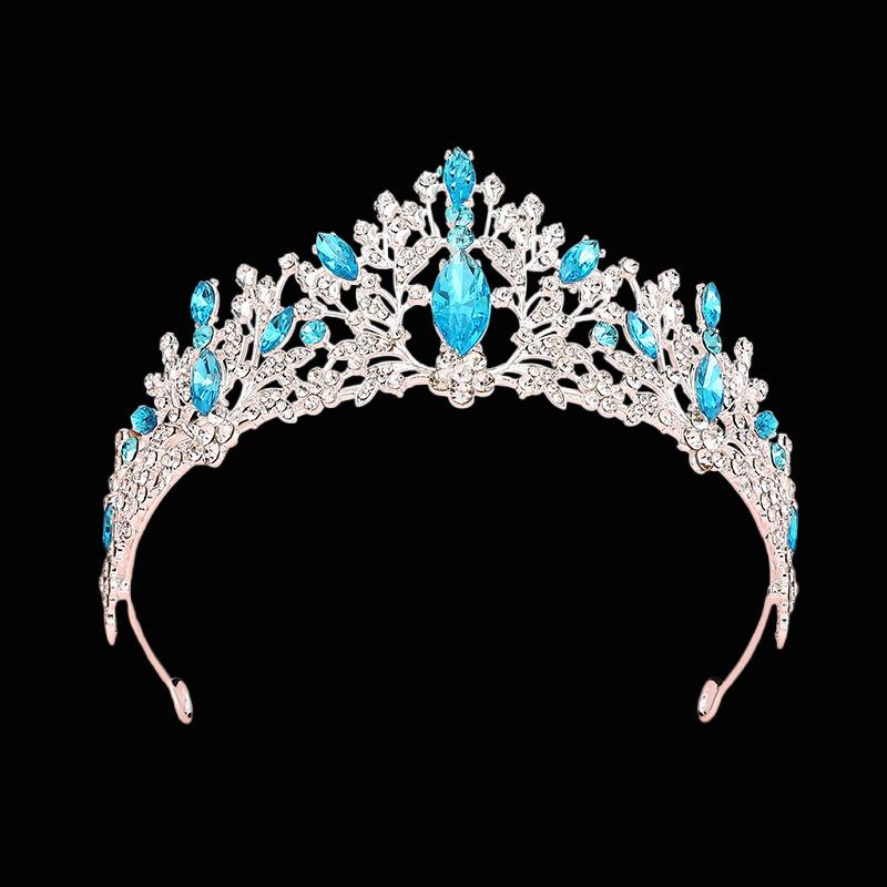 Bridal Tiara Crown Wedding Dress Hair Accessories Stage Host Welcome Baroque Queen Birthday Jewelry Women