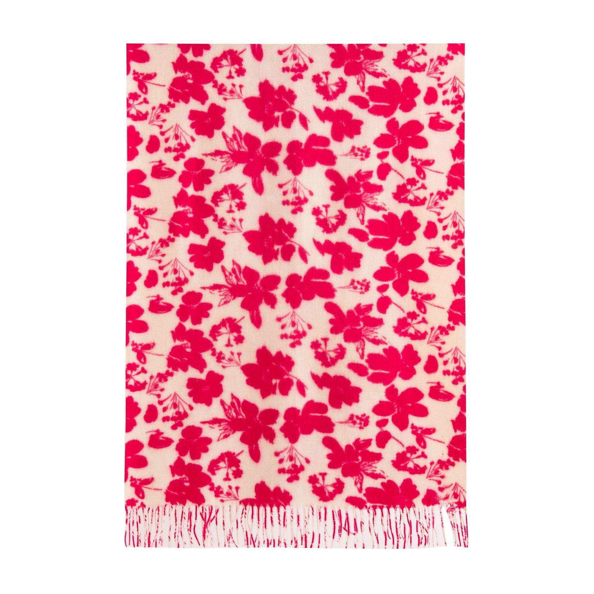 

Printed rose imitation cashmere scarf women s new autumn and winter versatile neck protection cold scarf fashionable and elegant warm shawl 65*180cm рожевий червоний колір