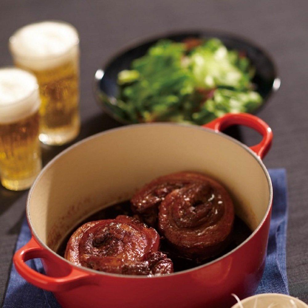 Le Creuset Cocotte induction cherry Japanese Ronde, enamel, compatible, 16cm, red, 2501-16-06 [Official Product]