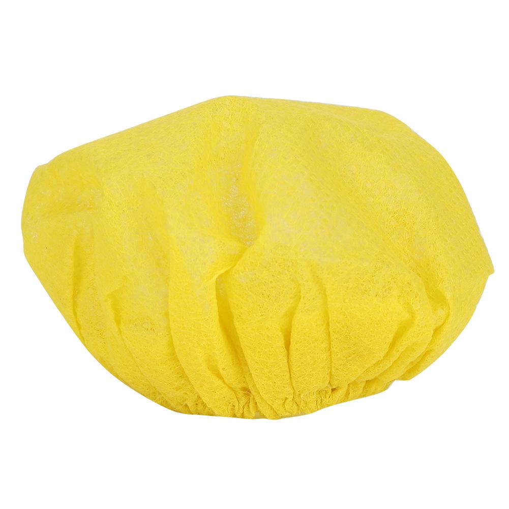 100 Stück Einweg-Vlies-Mikrofonabdeckung Zubehör für KTV Bühne Interview Zubehör(Rot und gelb )