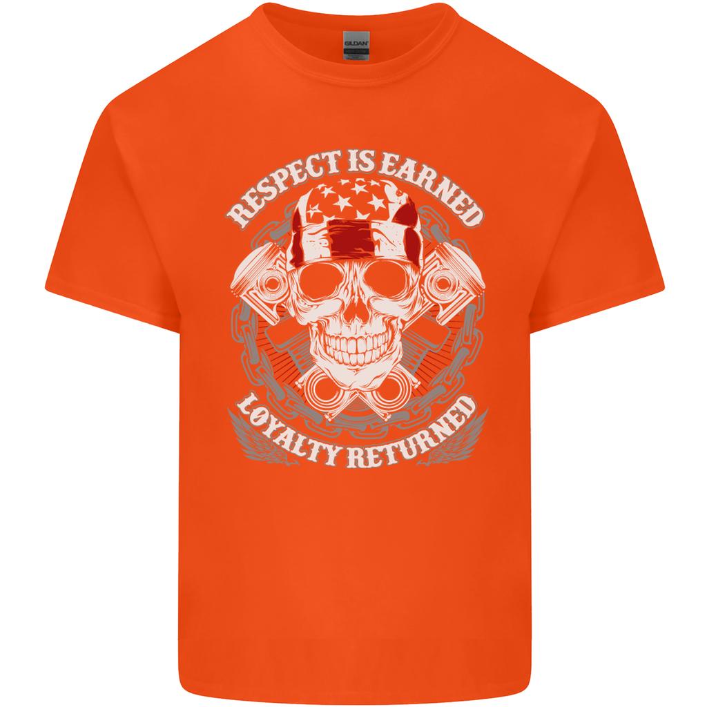 Respect Earned Motorbike Motorcycle Biker Unisexs Light Cotton TShirt