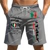 Italy Flag Boxing Shorts Pants 3D Print Fighting Training Unisex Men Women Quick Dry Fitness Gym Sport Workout Casual Streetwear