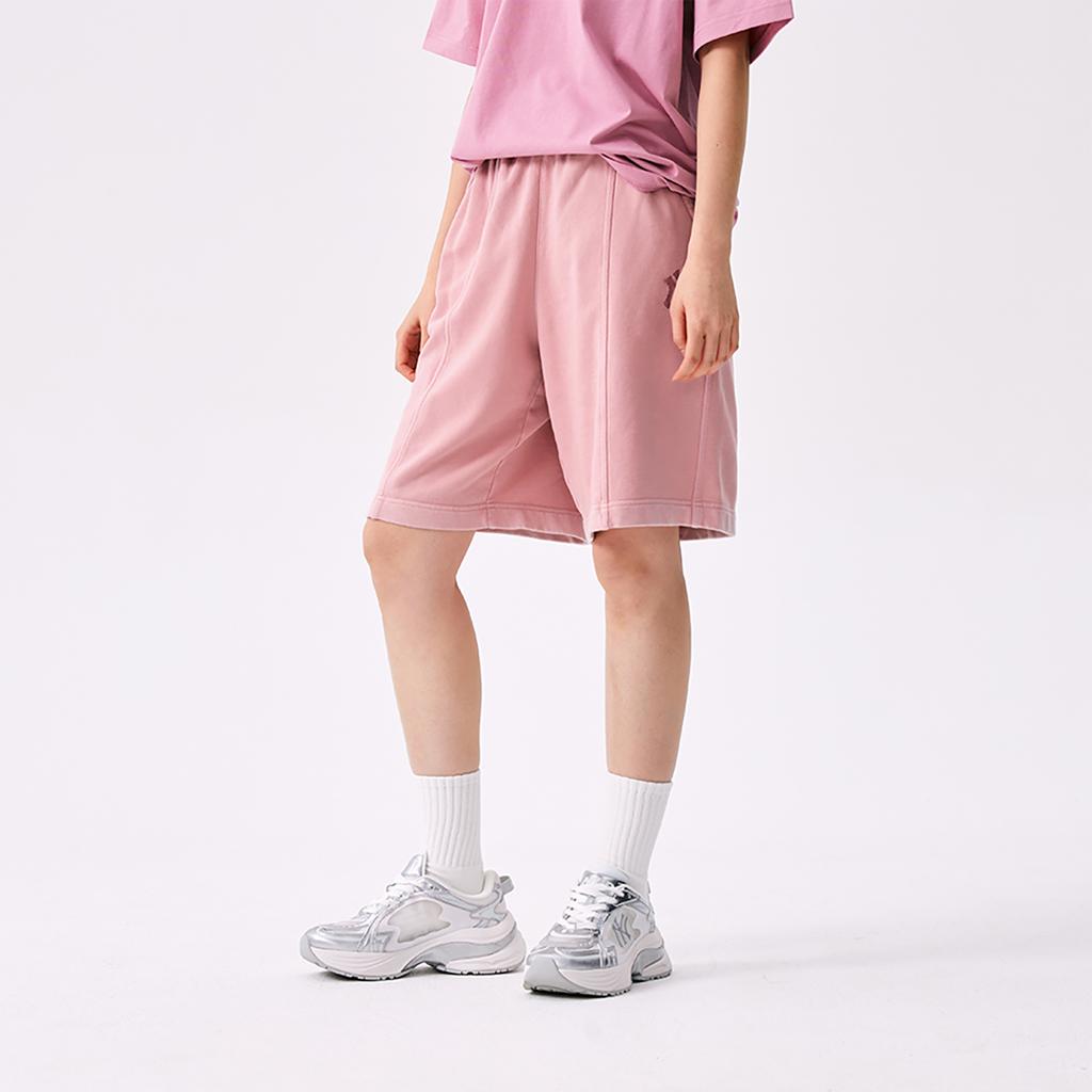 New MLB New York Yankees Basic Collection SS25 Casual Shorts Unisex Pink 3ASPB2053-50PCL