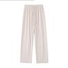 Glutinous rice pants women's spring and autumn new high-end loose lazy drooping straight high-waisted casual wide-leg pants