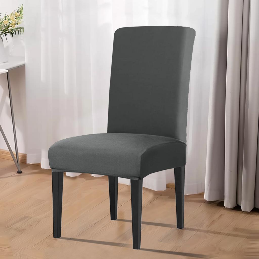 Elastic Solid Chair Covers Spandex Stretch Cushion Cover Household Dining Room Wedding Banquet Home Chair Protection