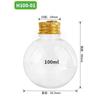 50/100/250ml Christmas Tree Ornament Fillable Fruit Juice Water Bottle Bulbs Plastic Clear Xmas Ball Party Pendant Home Decor