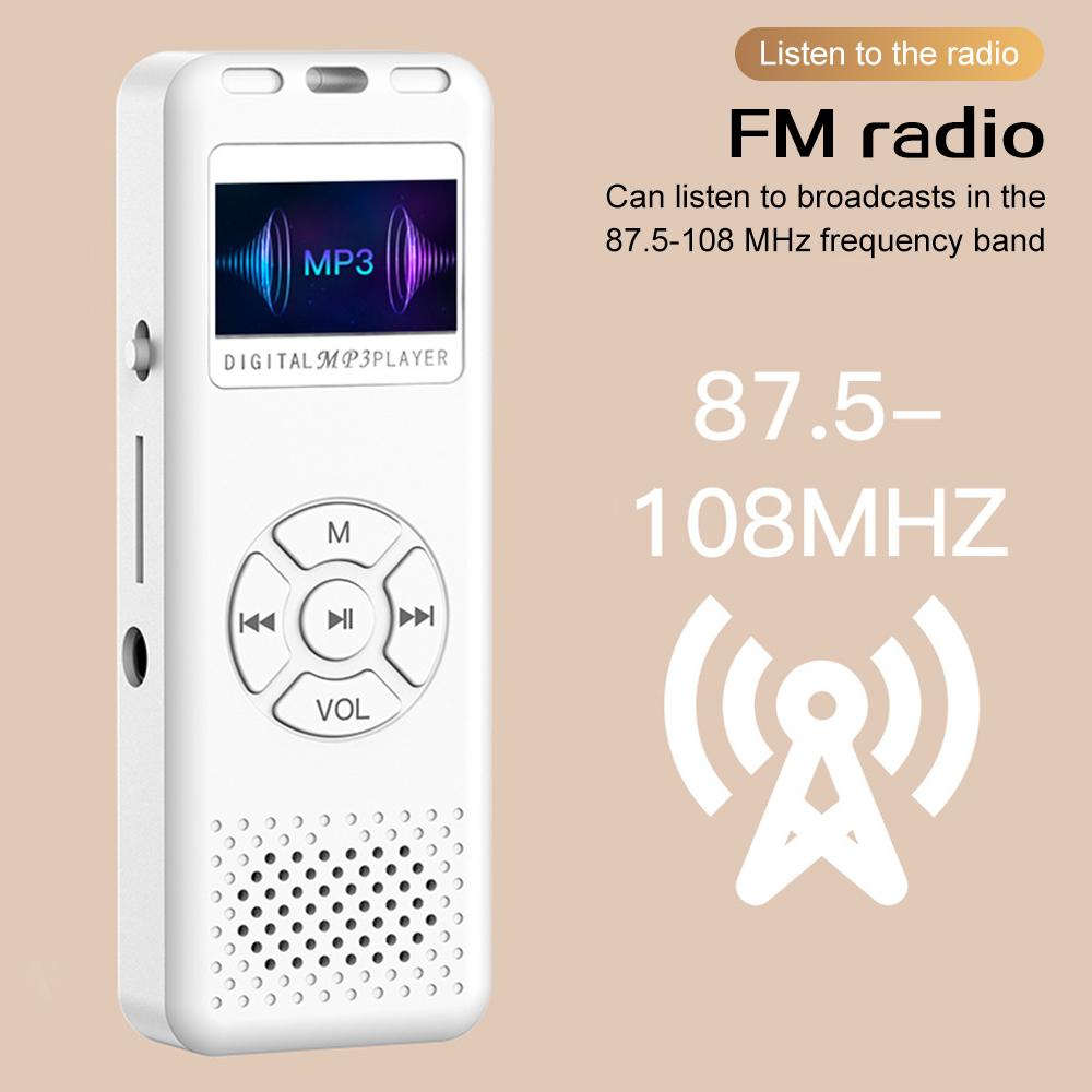 Mini Digital Voice Recorder HiFi Sound Quality FM Mini Radio MP3 Player Convenient Audio Sound Recorder