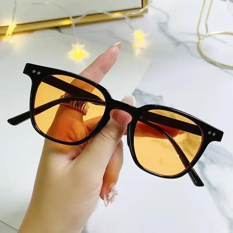 New Fashion Square Frame Blue Light Blocking Sunglasses Outdoor Small Frame Shades Goggle Men Women Driving Cycling Eyeglasses