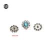 1pz F136 Titanio CZ Ancoraggio Dermal Forma di Luna Micro Ancoraggio Dermal Piercing Fiore Stella Skin Diver Piercing Gioielli per il Corpo 14g