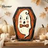 Verweerd Houten Wanddecoratie Vintage Halloween Houten Decoratie, Kistvormige Tafelblad Ornamenten, Vrijstaande & Seizoensgebonden Feestdecoraties Hangend Ornament