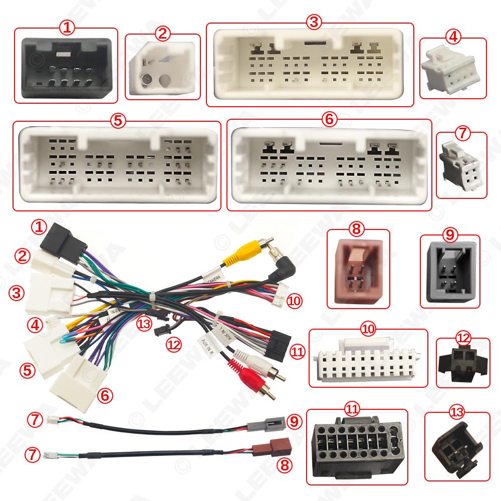 Toyota Prado/Highlander/Camry Power Cable for Large Screen Navigation Modification