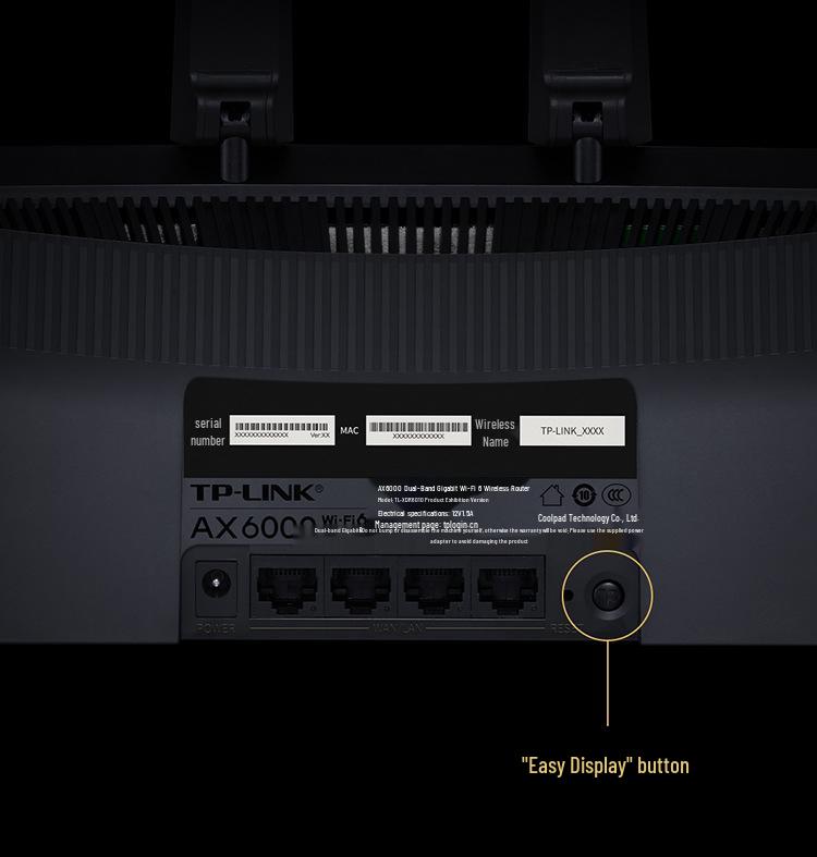 TP-Link Pulin XDR6010 Wireless WiFi 6 AX6000 Gigabit Mesh High-Speed Wall-Penetrating Router