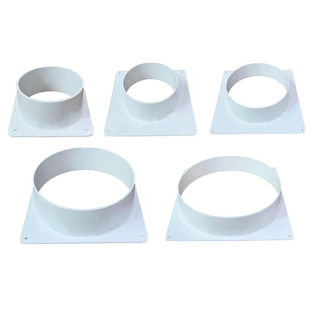 1Pcs Straight Air Vent Duct Connector Flange Ventilation Pipe New Air Outlet Adapter