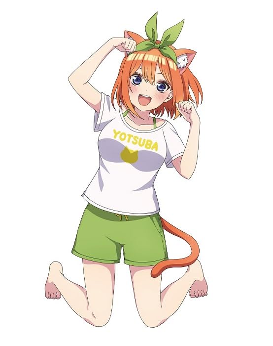 The Quintessential Desktop Cute Figure Yotsuba Nakano Illustration Cat Room Wear 1 type Quintuplets2 - (Original Ver.) -