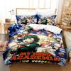 My  Hero Academia Bedding Set Japan Anime Comfortable Quilt Cover Single Double Queen Twin Full Size Duvet Cover Teens Bed Linen