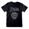 Nintendo Legend Of Zelda Distressed Shield Tee T-Shirt Mens Unisex