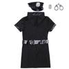Sexy Female Cop Police Cosplay Costume Erotic Lingerie Officer Uniform Policewomen Costume Women Halloween Fancy Dress Cap