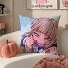 Popular HHimiko Toga My Hero Academia Cushion Cover Pillowcase Short Plush Invisible Zipper Room Sofa Cushion Cover