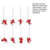 8Pcs Valentine's Day Hanging Plaque Cupid Design Vibrant Color Create Atmosphere Hanging Pendant Home Decoration