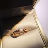2019 Eco-Friendly Copper Austrian Zircon Petal Ring Women'S Wedding Ring Ring