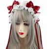 Multicolor Sweet KC Lace Hair Clips Lolita Bow Removable Lolita Headband Korean Hair Accessories