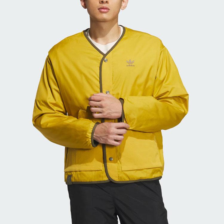 adidas Originals TOC Wendbare Wattierte Jacke Olivgrün/Gelb Unisex IZ1534