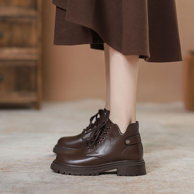 Martin Boots Women's 2025 Autumn and Winter New Women's Boots Spring and Autumn Single Boots Small Super Platform Short Boots Tide Ins