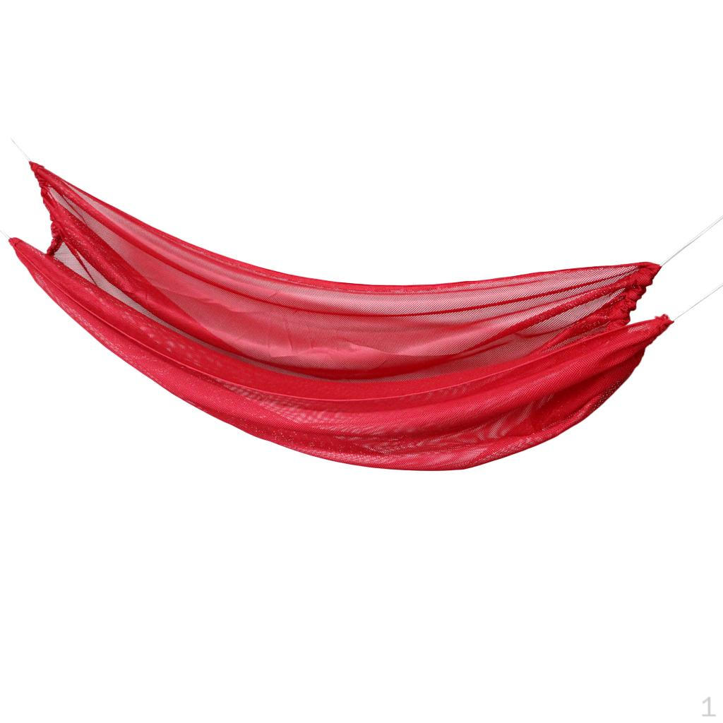 Camping Hammock Portable indoor Tree Hammock, Lightweight Fabric Mesh Hammocks for Backpacking,