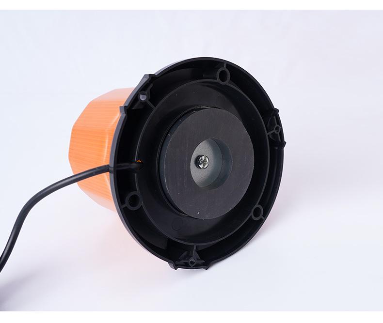 LED Warning Strobe Light: Round, Magnetic Mount, Car Charger, Ideal for Forklifts & School Bus Traffic Safety
